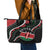 Kenya Leather Tote Bag Harambee African Pattern