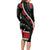 Personalized Kenya Long Sleeve Bodycon Dress Harambee African Pattern