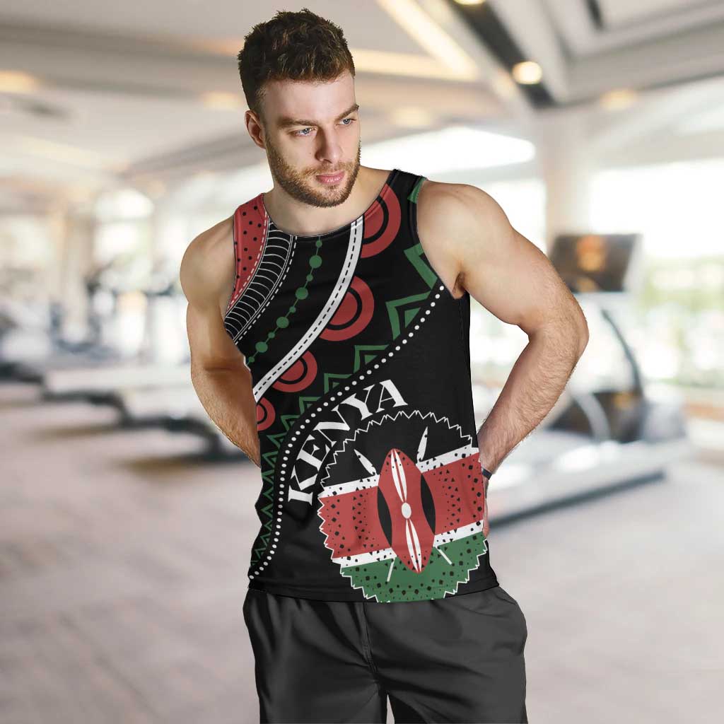 Personalized Kenya Men Tank Top Harambee African Pattern