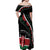 Personalized Kenya Off Shoulder Maxi Dress Harambee African Pattern