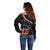 Personalized Kenya Off Shoulder Sweater Harambee African Pattern - Wonder Print Shop