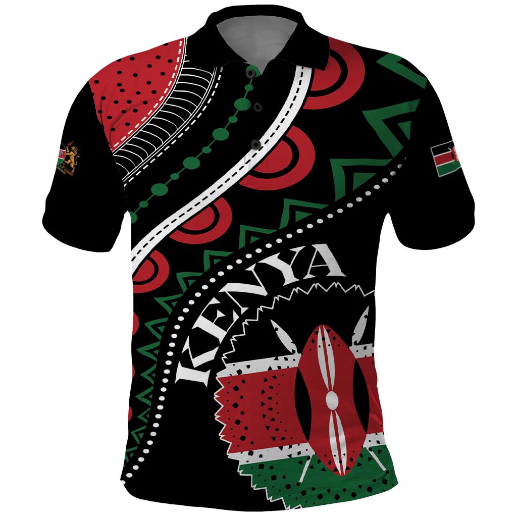 Personalized Kenya Polo Shirt Harambee African Pattern