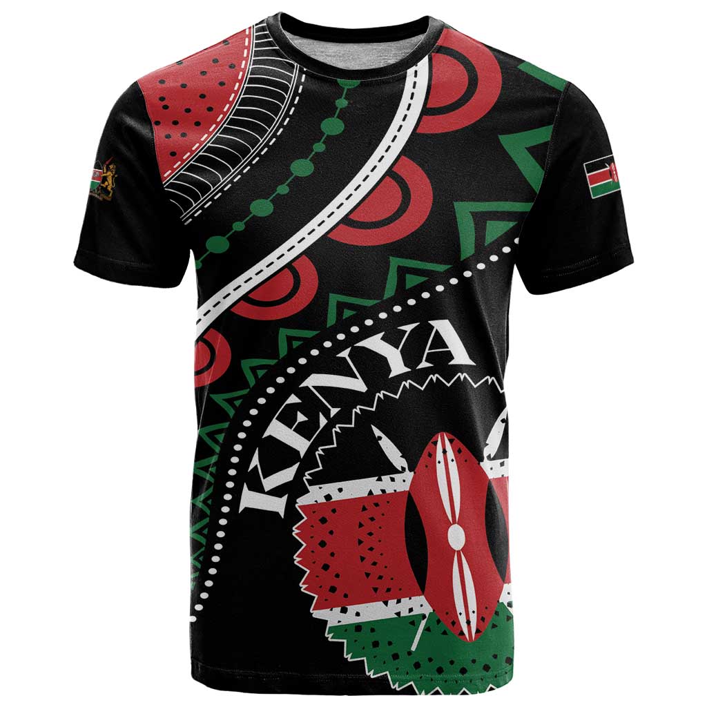 Personalized Kenya T Shirt Harambee African Pattern