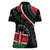 Personalized Kenya Women Polo Shirt Harambee African Pattern