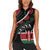 Personalized Kenya Women Sleeveless Polo Shirt Harambee African Pattern