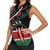 Personalized Kenya Women Sleeveless Polo Shirt Harambee African Pattern