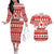 Custom Canada Christmas Couples Matching Off The Shoulder Long Sleeve Dress and Hawaiian Shirt Maple Leaf Unique Style - Wonder Print Shop