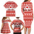 Custom Canada Christmas Family Matching Long Sleeve Bodycon Dress and Hawaiian Shirt Maple Leaf Unique Style - Wonder Print Shop