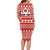 Custom Canada Christmas Long Sleeve Bodycon Dress Maple Leaf Unique Style - Wonder Print Shop