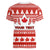 Custom Canada Christmas Women V Neck T Shirt Maple Leaf Unique Style - Wonder Print Shop