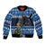 Custom Iceland Christmas Bomber Jacket Yule Cat With Xmas Tree - Wonder Print Shop