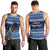 Custom Iceland Christmas Men Tank Top Yule Cat With Xmas Tree - Wonder Print Shop