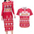 Custom Poland Christmas Couples Matching Long Sleeve Bodycon Dress and Hawaiian Shirt Wesolych Swiat Polish Eagle - Wonder Print Shop