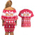 Custom Poland Christmas Couples Matching Off Shoulder Short Dress and Hawaiian Shirt Wesolych Swiat Polish Eagle - Wonder Print Shop