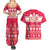 Custom Poland Christmas Couples Matching Summer Maxi Dress and Hawaiian Shirt Wesolych Swiat Polish Eagle - Wonder Print Shop