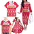 Custom Poland Christmas Family Matching Off Shoulder Long Sleeve Dress and Hawaiian Shirt Wesolych Swiat Polish Eagle - Wonder Print Shop