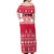 Custom Poland Christmas Off Shoulder Maxi Dress Wesolych Swiat Polish Eagle - Wonder Print Shop