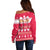 Custom Poland Christmas Off Shoulder Sweater Wesolych Swiat Polish Eagle - Wonder Print Shop