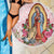 Virgen de Guadalupe Beach Blanket Rose Flower Mexican Aztec Pattern - Wonder Print Shop