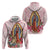 Virgen de Guadalupe Zip Hoodie Rose Flower Mexican Aztec Pattern - Wonder Print Shop