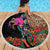 Las Posadas Beach Blanket Pinata With Mexican Aztec Circle - Wonder Print Shop