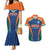 Custom India Cricket Couples Matching Mermaid Dress and Hawaiian Shirt The Men In Blue Champions - Wonder Print Shop