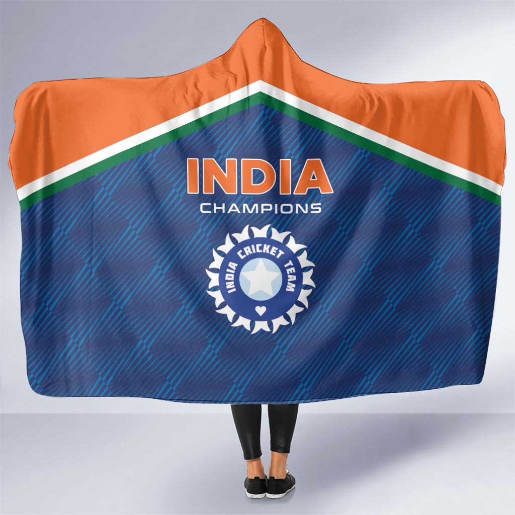 India Cricket Hooded Blanket The Men In Blue Champions