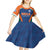 Custom India Cricket Kid Short Sleeve Dress The Men In Blue Champions - Wonder Print Shop