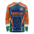 Custom India Cricket Long Sleeve Shirt The Men In Blue Champions - Wonder Print Shop