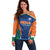 Custom India Cricket Off Shoulder Sweater The Men In Blue Champions - Wonder Print Shop