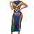 Custom India Cricket Short Sleeve Bodycon Dress The Men In Blue Champions