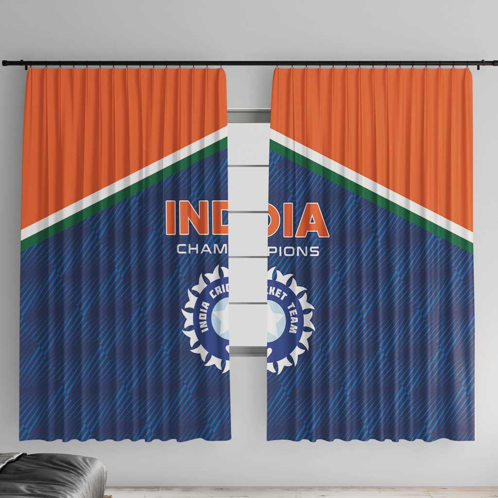 India Cricket Window Curtain The Men In Blue Champions