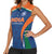 Custom India Cricket Women Sleeveless Polo Shirt The Men In Blue Champions