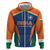 Custom India Cricket Zip Hoodie The Men In Blue Champions - Wonder Print Shop