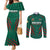 Custom Bangladesh Cricket Couples Matching Mermaid Dress and Long Sleeve Button Shirt The Tigers Go Champions