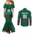 Custom Bangladesh Cricket Couples Matching Mermaid Dress and Long Sleeve Button Shirt The Tigers Go Champions