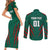 Custom Bangladesh Cricket Couples Matching Short Sleeve Bodycon Dress and Long Sleeve Button Shirt The Tigers Go Champions - Wonder Print Shop