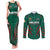 Custom Bangladesh Cricket Couples Matching Tank Maxi Dress and Long Sleeve Button Shirt The Tigers Go Champions - Wonder Print Shop