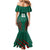 Custom Bangladesh Cricket Family Matching Mermaid Dress and Hawaiian Shirt The Tigers Go Champions - Wonder Print Shop