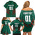 Custom Bangladesh Cricket Family Matching Off Shoulder Short Dress and Hawaiian Shirt The Tigers Go Champions - Wonder Print Shop