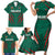 Custom Bangladesh Cricket Family Matching Short Sleeve Bodycon Dress and Hawaiian Shirt The Tigers Go Champions - Wonder Print Shop