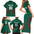 Custom Bangladesh Cricket Family Matching Short Sleeve Bodycon Dress and Hawaiian Shirt The Tigers Go Champions - Wonder Print Shop