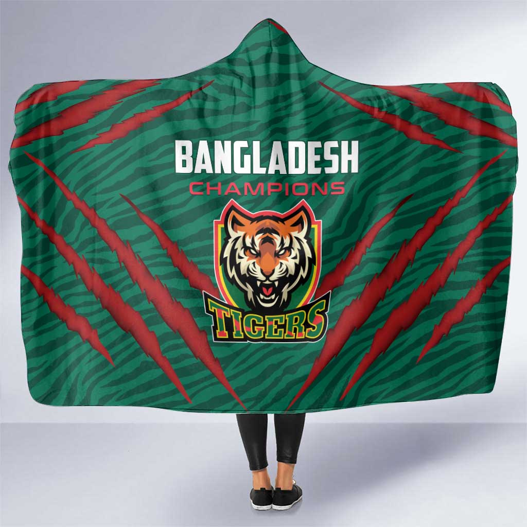 Bangladesh Cricket Hooded Blanket The Tigers Go Champions