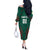 Custom Bangladesh Cricket Off The Shoulder Long Sleeve Dress The Tigers Go Champions - Wonder Print Shop