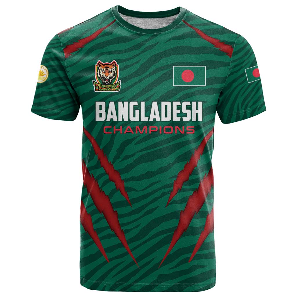 Custom Bangladesh Cricket T Shirt The Tigers Go Champions