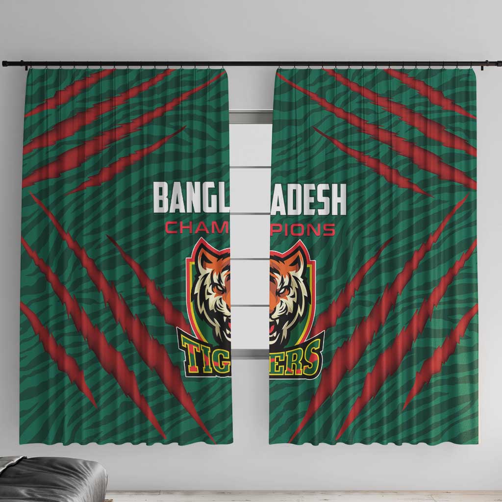 Bangladesh Cricket Window Curtain The Tigers Go Champions