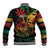 Personalized Reggae King Marley One Love Baseball Jacket Rastafarian Lion Grunge