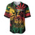 Personalized Reggae King Marley One Love Baseball Jersey Rastafarian Lion Grunge