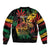 Personalized Reggae King Marley One Love Bomber Jacket Rastafarian Lion Grunge