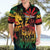 Personalized Reggae King Marley One Love Hawaiian Shirt Rastafarian Lion Grunge